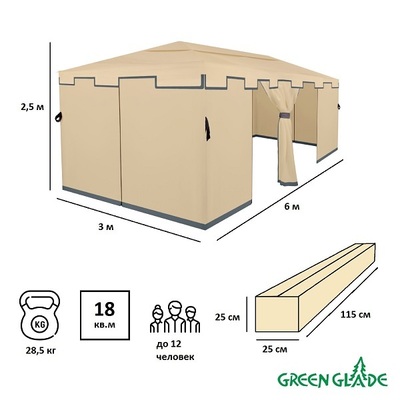 Тент шатёр Green Glade 1048