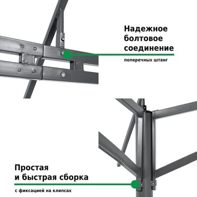 Шатер-беседка Green Glade 1068 3х4м полиэстер