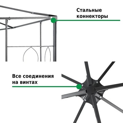 Тент шатер садовый Green Glade 43301 3х3м полиэстер