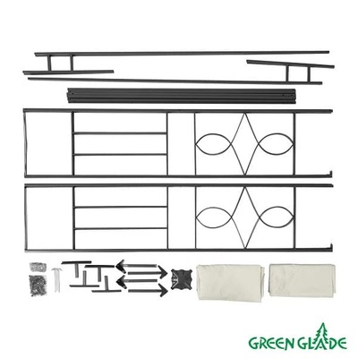 Тент шатер садовый Green Glade 43301 3х3м полиэстер