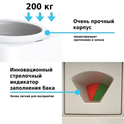 Биотуалет Lupmex 79112 12л с индикатором