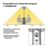 Уличный газовый обогреватель Aesto A-01T, античный серый