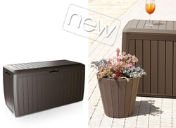 Кашпо для цветов Prosperplast Urbi Square 91,5+37л, мокка Артикул: DURS400-7529U