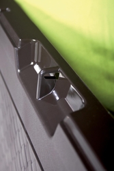 Кашпо для цветов Prosperplast Urbi Square 91,5+37л, антрацит Артикул: DURS400-S433