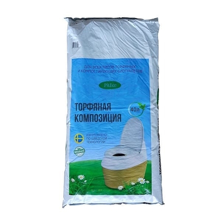 Торфяная смесь Piteco для биотуалетов 40л.